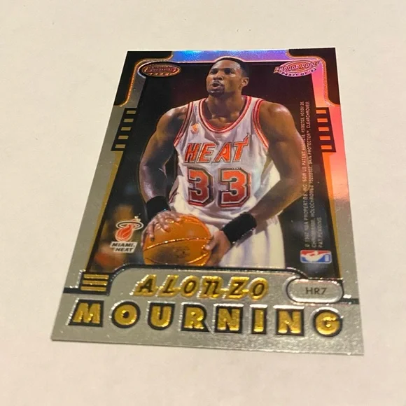 Shaquille O'Neal/Alonzo Mourning Bowman’s Best 1997 Basketball Card #HR7 Vintage - Picture 3 of 4
